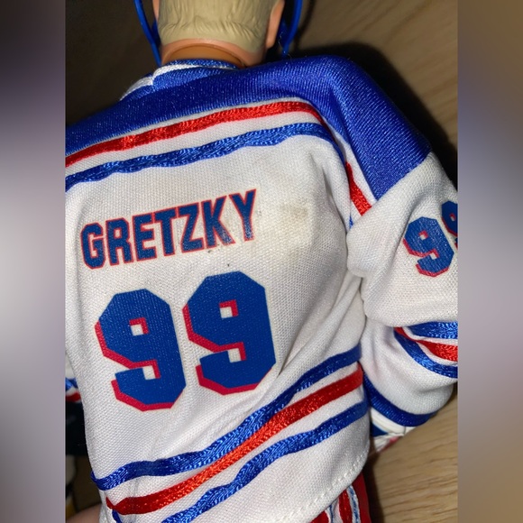 Set of 3 Hockey Player Figurines 2 Wayne Gretzky & 1 Claude Lemieux